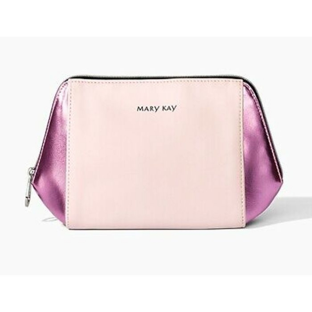Mary Kay NWT Pink Metallic Cosmetic Bag